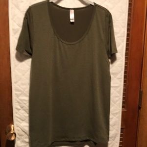 Solid Olive Green Classic Tee XL - LuLaRoe